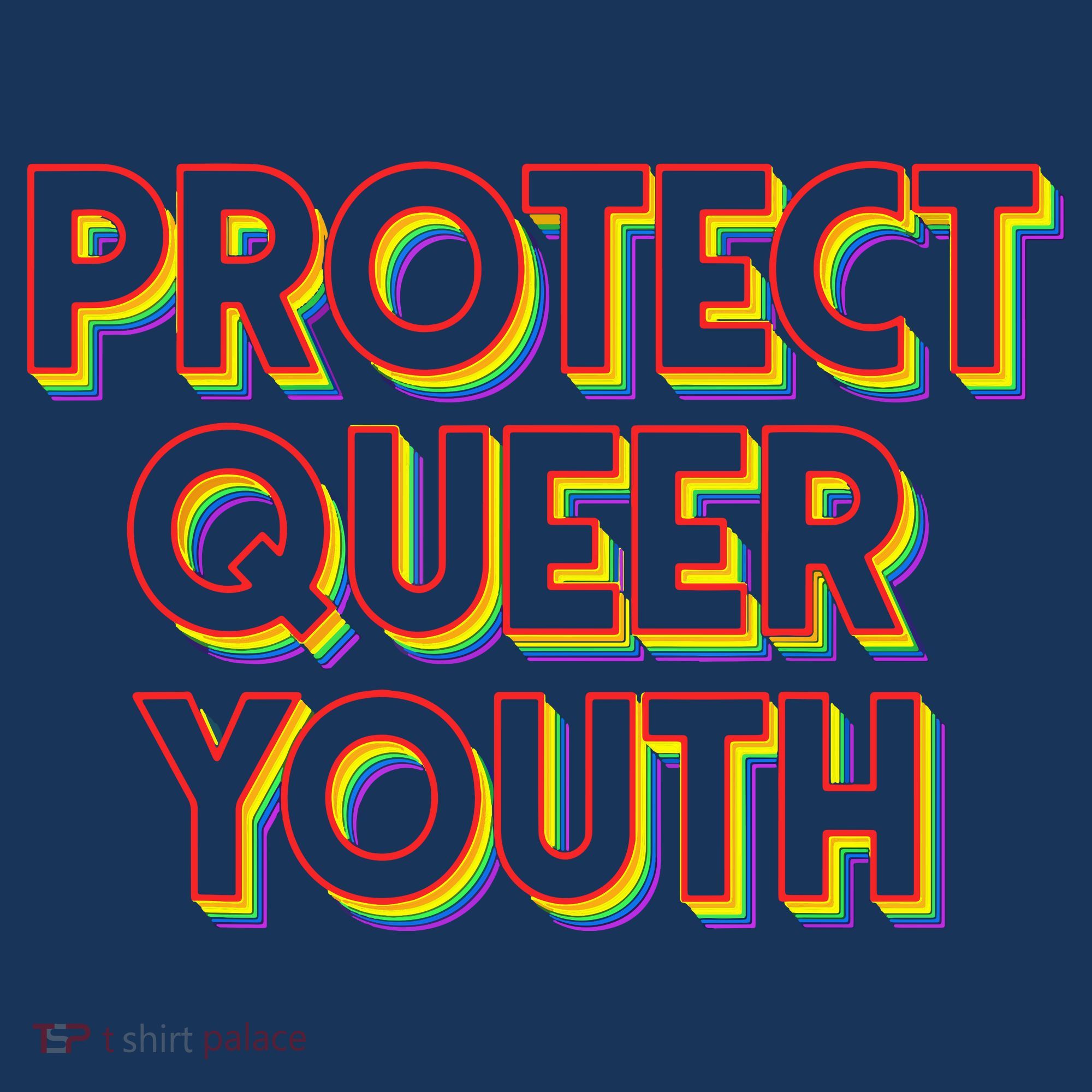 Vintage Protect Queer Rainbow LGBT Rights Pride T-Shirt