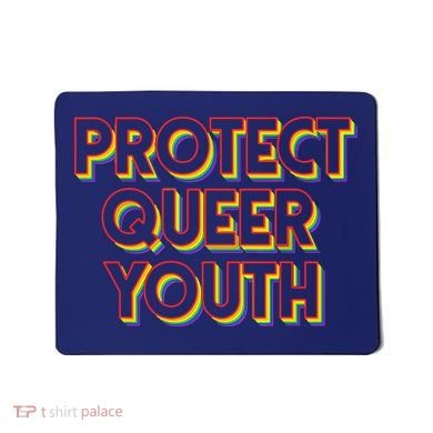 Vintage Protect Queer Rainbow LGBT Rights Pride Mousepad