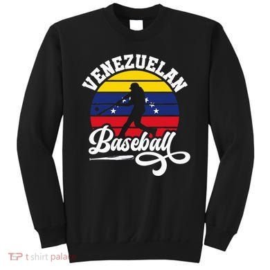 Venezuela Pride Roots Baseball Player Retro Softball Sweatshirt