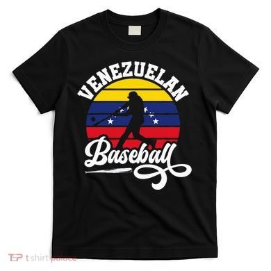 Venezuela Pride Roots Baseball Player Retro Softball T-Shirt
