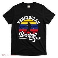 Venezuela Pride Roots Baseball Player Retro Softball T-Shirt thumb 0