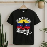 Venezuela Pride Roots Baseball Player Retro Softball T-Shirt thumb 2