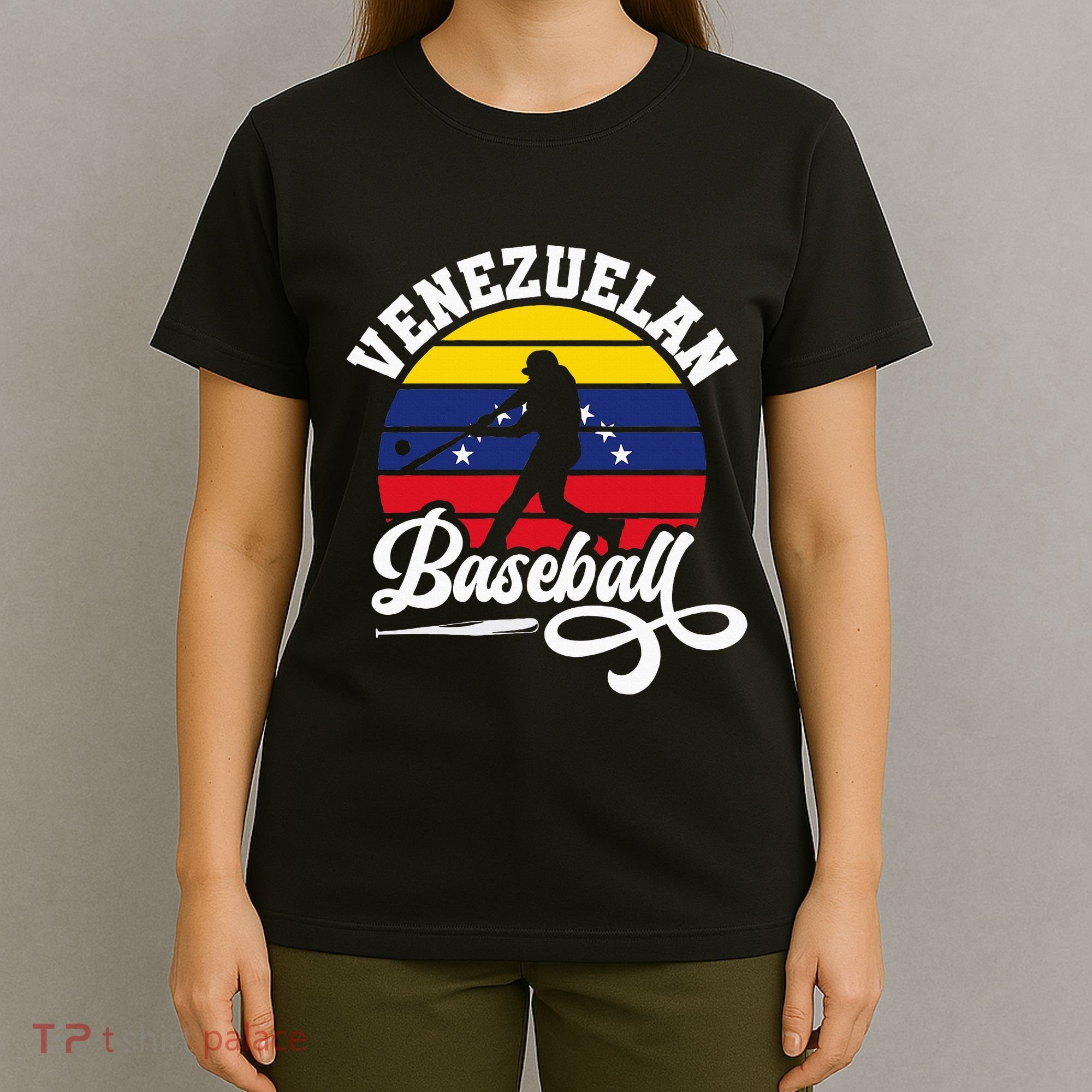 Venezuela Pride Roots Baseball Player Retro Softball T-Shirt
