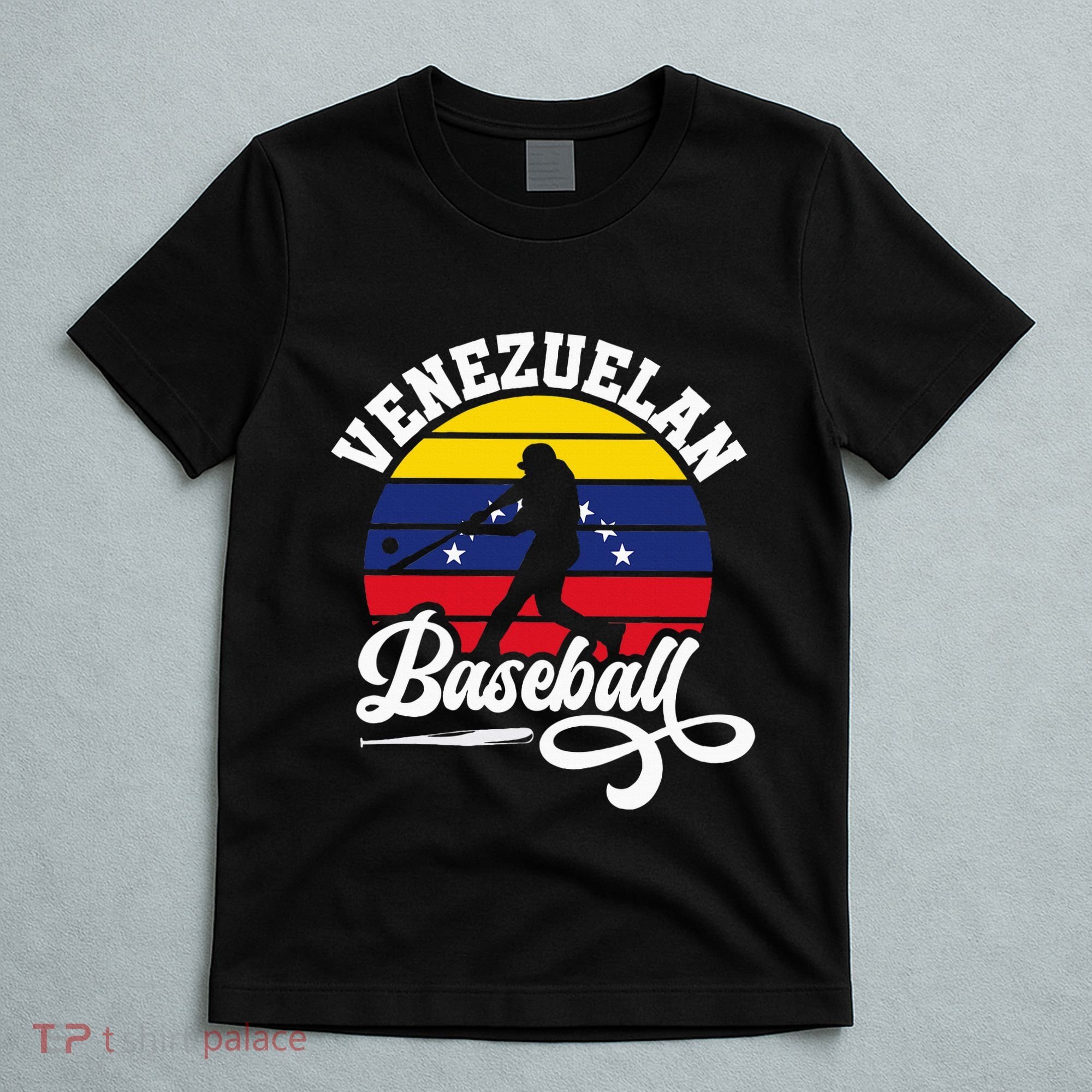 Venezuela Pride Roots Baseball Player Retro Softball T-Shirt