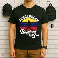Venezuela Pride Roots Baseball Player Retro Softball T-Shirt thumb 6