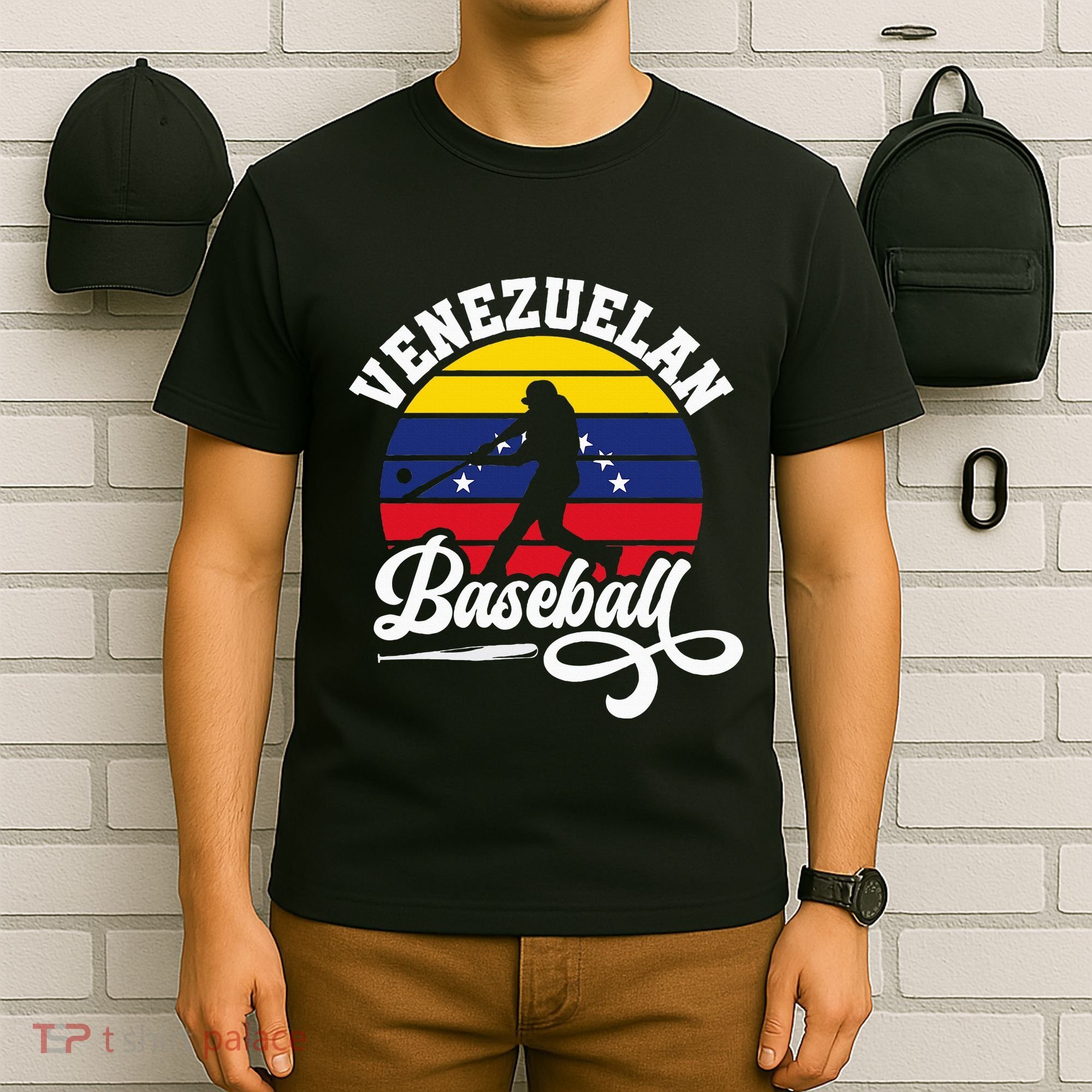 Venezuela Pride Roots Baseball Player Retro Softball T-Shirt