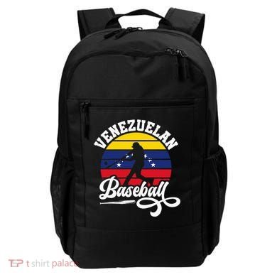 Venezuela Pride Roots Baseball Player Retro Softball Backpack