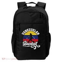 Venezuela Pride Roots Baseball Player Retro Softball Backpack thumb 0