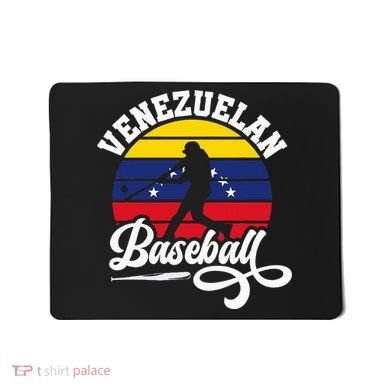 Venezuela Pride Roots Baseball Player Retro Softball Mousepad