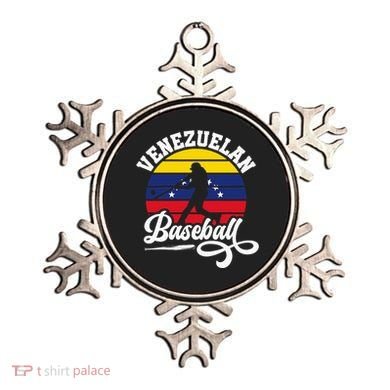 Venezuela Pride Roots Baseball Player Retro Softball Ornament