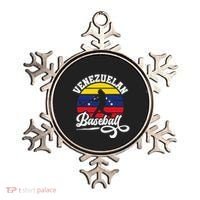 Venezuela Pride Roots Baseball Player Retro Softball Ornament thumb 0
