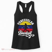 Venezuela Pride Roots Baseball Player Retro Softball Women's Tank Top thumb 0