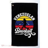 Venezuela Pride Roots Baseball Player Retro Softball Golf Towel thumb 0