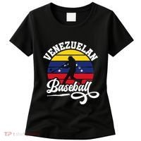 Venezuela Pride Roots Baseball Player Retro Softball Women's T-Shirt thumb 0