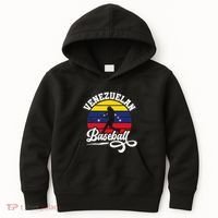 Venezuela Pride Roots Baseball Player Retro Softball Kids Hoodie thumb 0