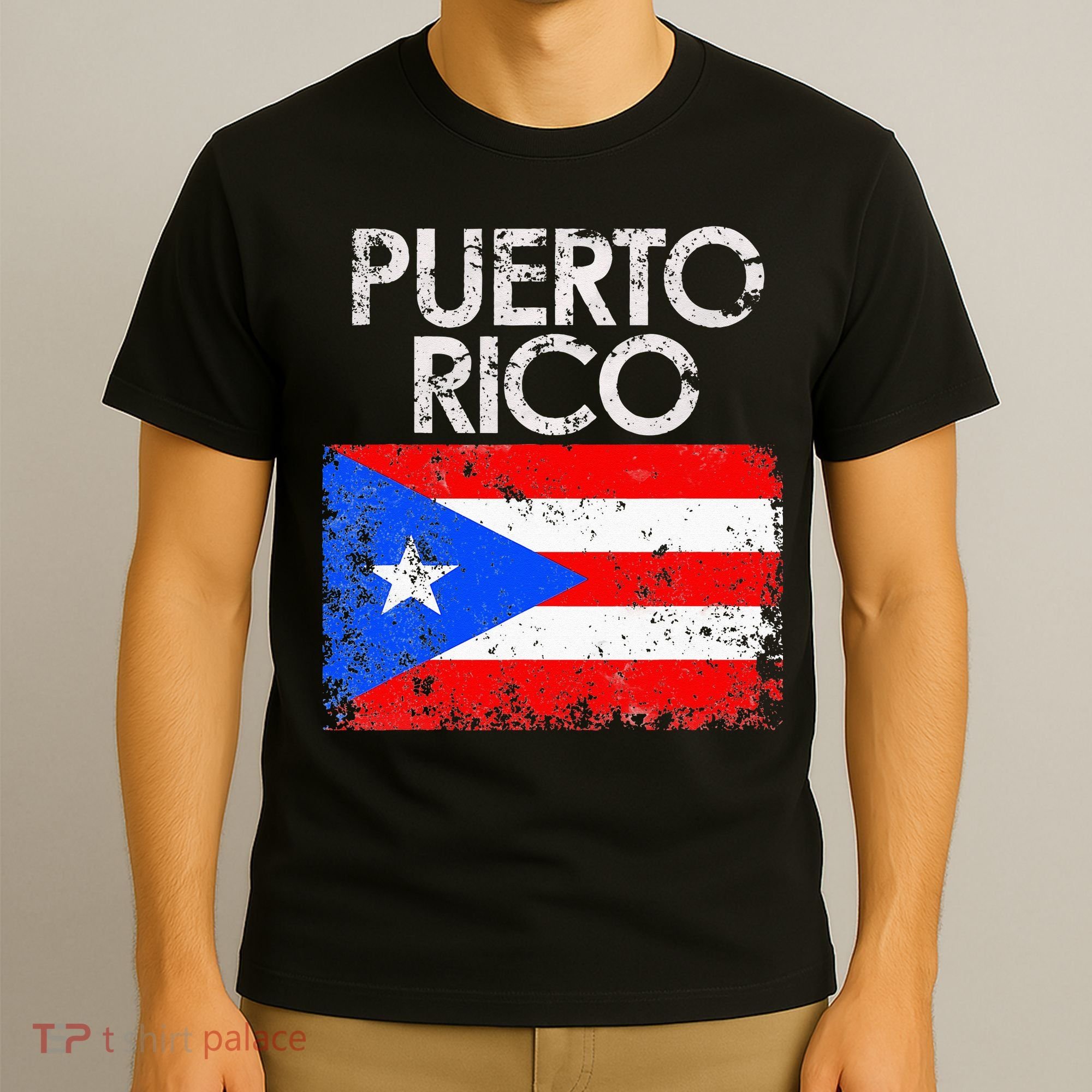 Vintage Puerto Rico Puerto Rican Flag Pride Gift T-Shirt