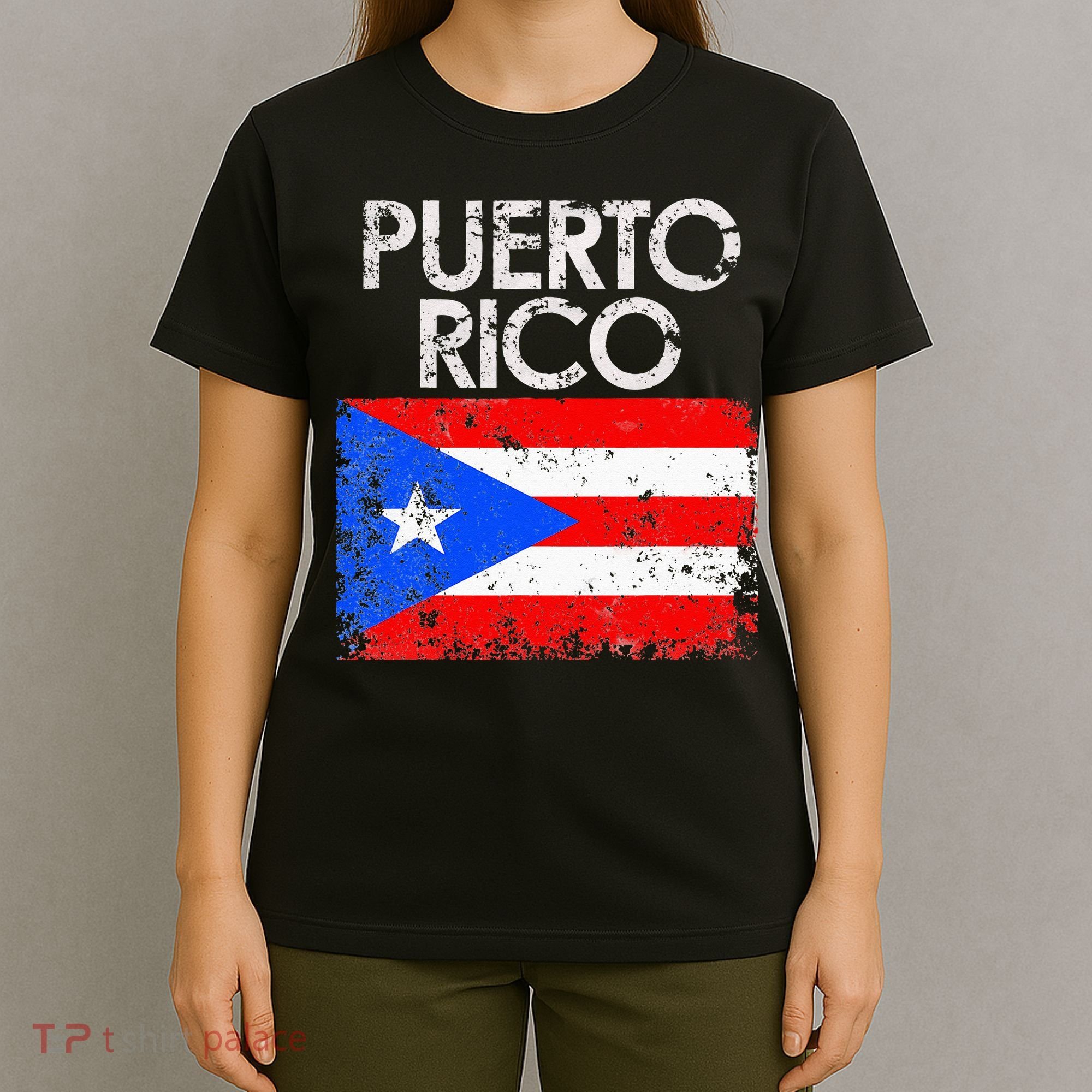 Vintage Puerto Rico Puerto Rican Flag Pride Gift T-Shirt