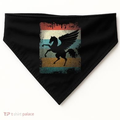 Vintage Pegasus Retro Greek Mythology USA-Made Doggie Bandana