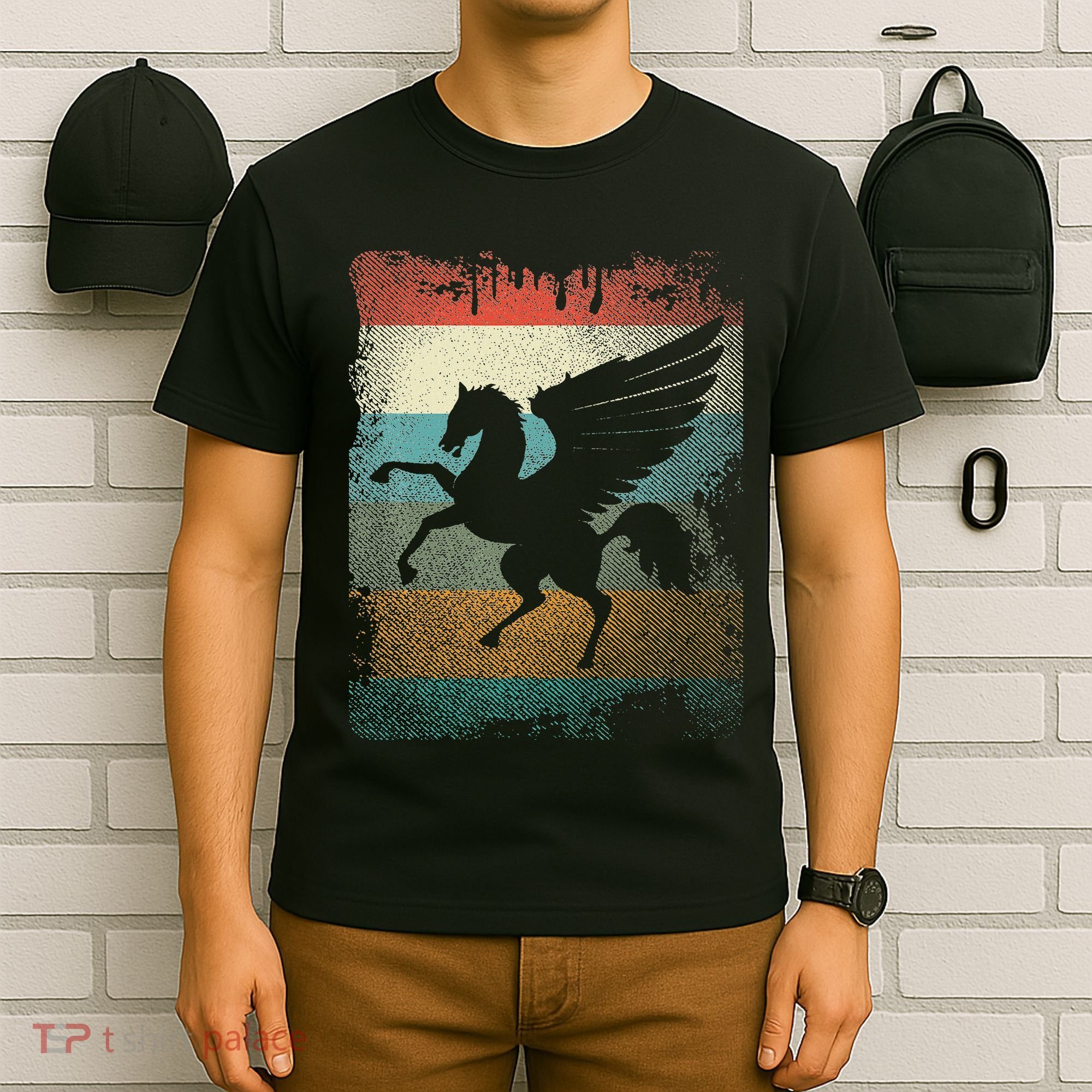Vintage Pegasus Retro Greek Mythology T-Shirt