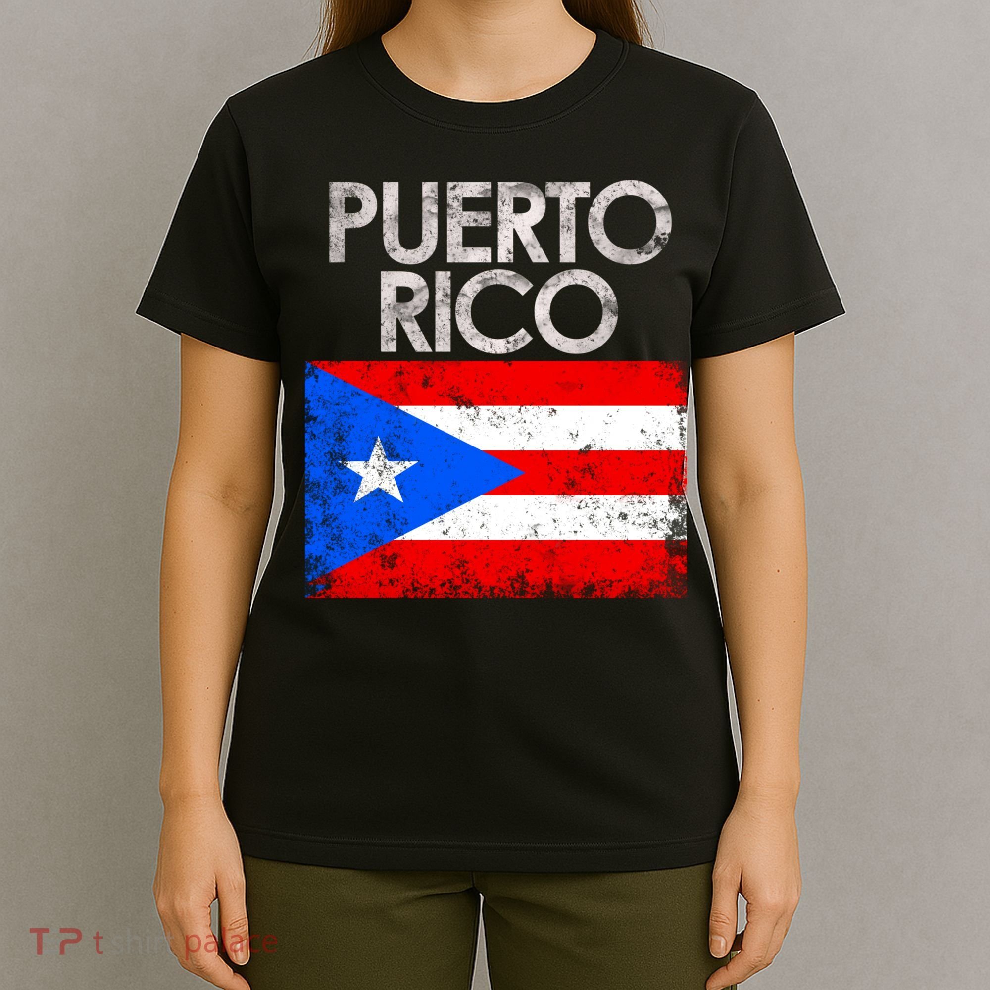 Vintage Puerto Rico Puerto Rican Flag Pride Gift T-Shirt