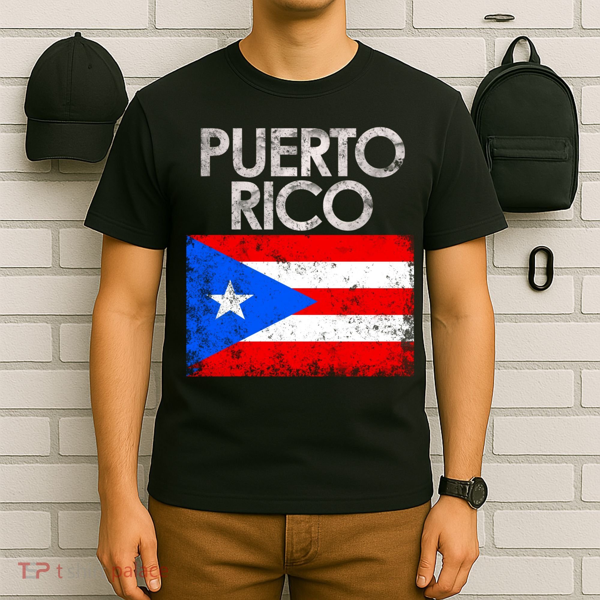 Vintage Puerto Rico Puerto Rican Flag Pride Gift T-Shirt