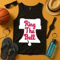 Vintage Philly Ring The Bell Philadelphia Baseball Christmas Tank Top thumb 4