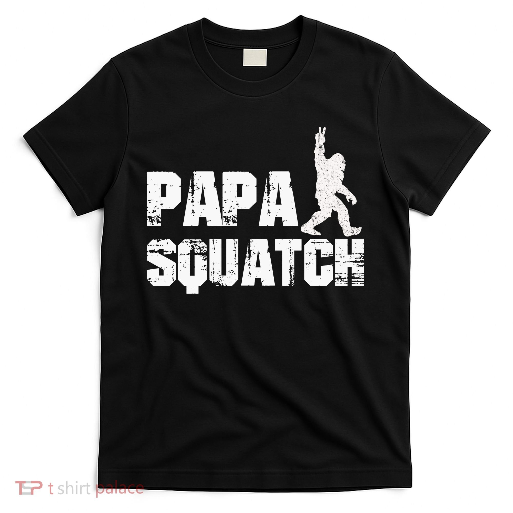 Vintage Papa Squatch Dad Sasquatch Bigfoot Fathers Day T-Shirt