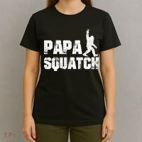 Vintage Papa Squatch Dad Sasquatch Bigfoot Fathers Day T-Shirt thumb 4
