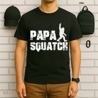 Vintage Papa Squatch Dad Sasquatch Bigfoot Fathers Day T-Shirt thumb 6