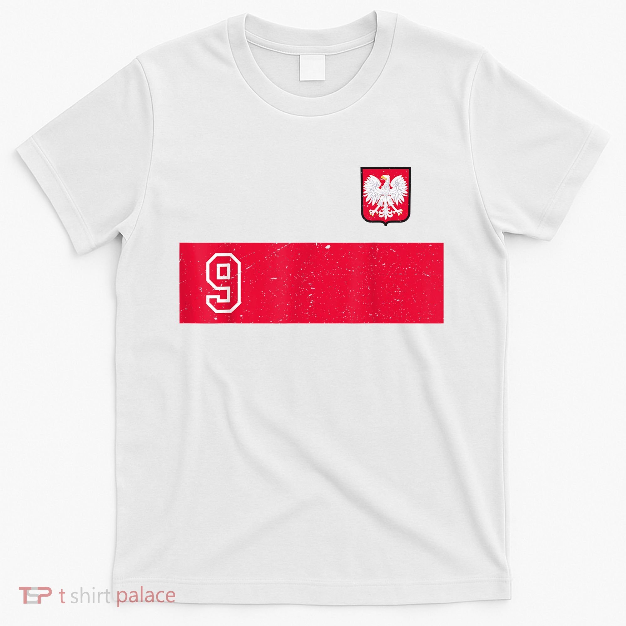 Vintage Poland Soccer Jersey Polska Football T-Shirt