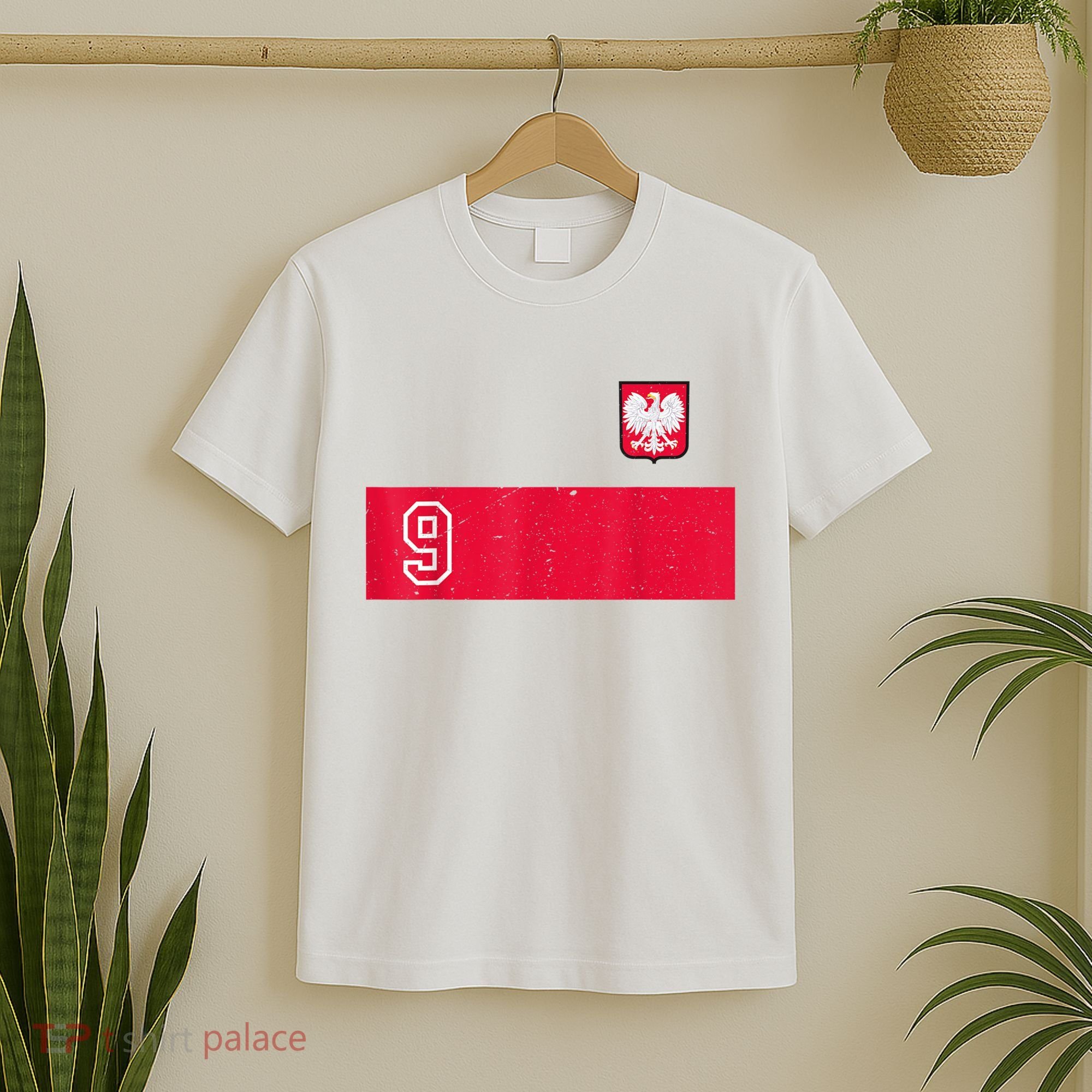 Vintage Poland Soccer Jersey Polska Football T-Shirt