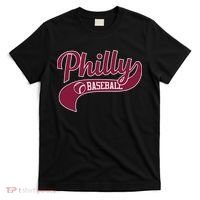 Vintage Philly Swoosh Retro Philadelphia Baseball T-Shirt thumb 0