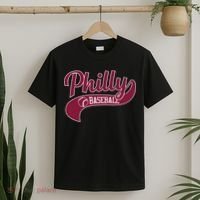 Vintage Philly Swoosh Retro Philadelphia Baseball T-Shirt thumb 2