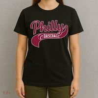 Vintage Philly Swoosh Retro Philadelphia Baseball T-Shirt thumb 4