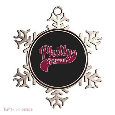 Vintage Philly Swoosh Retro Philadelphia Baseball Ornament