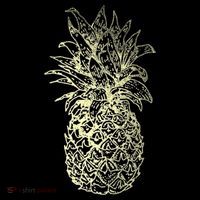 Vintage Pineapple Summer Vacation Graphic T-Shirt thumb 7