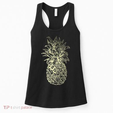 Vintage Pineapple Summer Vacation Graphic Women's Tank Top