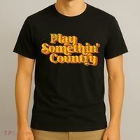 Vintage Play Something Country Music Saying Funny Retro 70S T-Shirt thumb 3