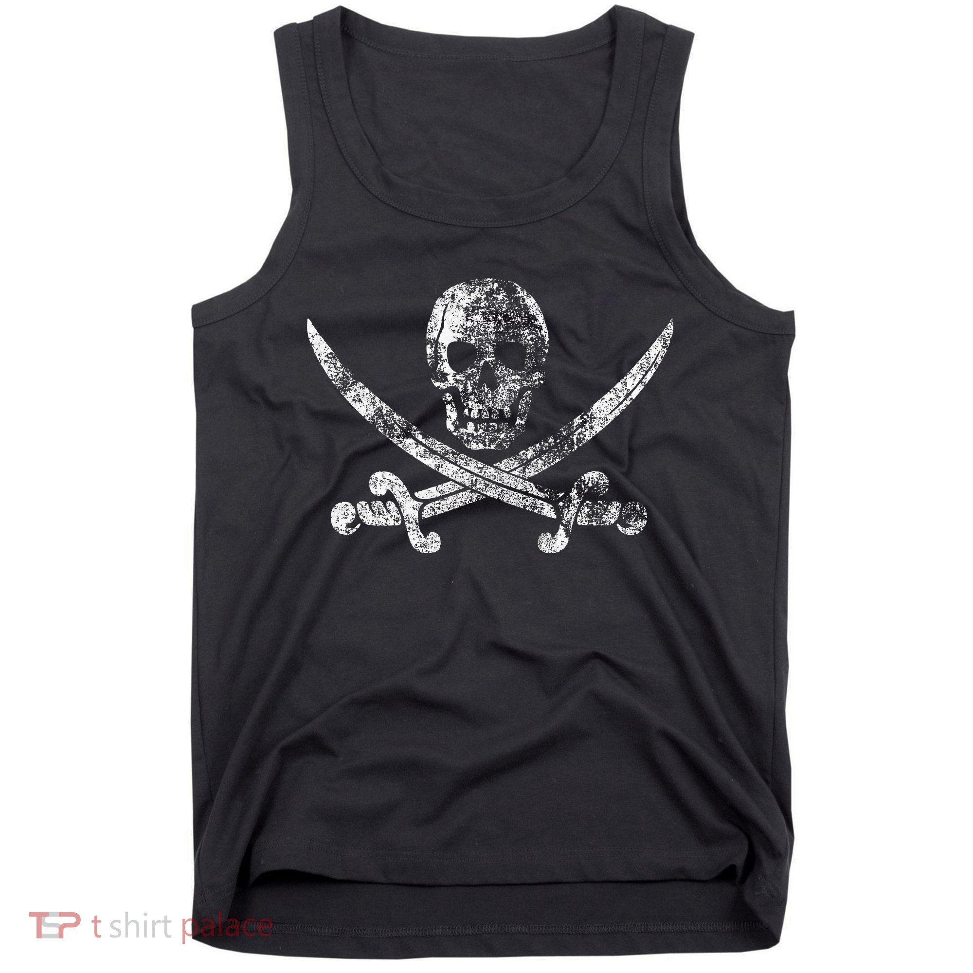 Vintage Pirate Skull Tank Top