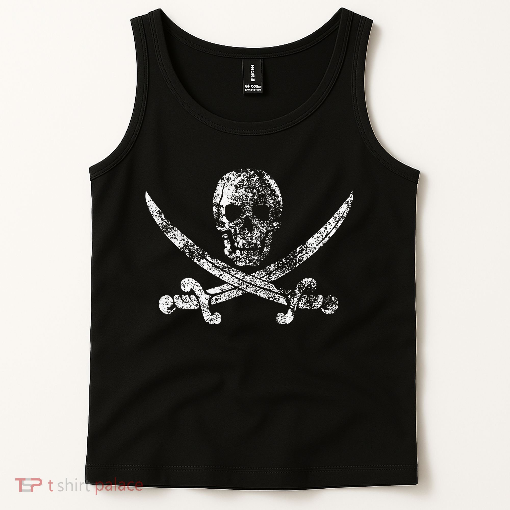 Vintage Pirate Skull Tank Top