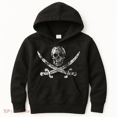 Vintage Pirate Skull Kids Hoodie