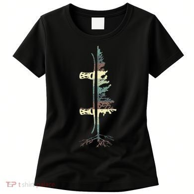 Vintage Pine Snowboard Snowboarding Women's T-Shirt
