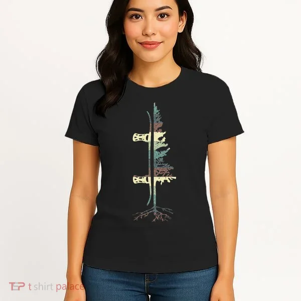 Vintage Pine Snowboard Snowboarding Women's T-Shirt
