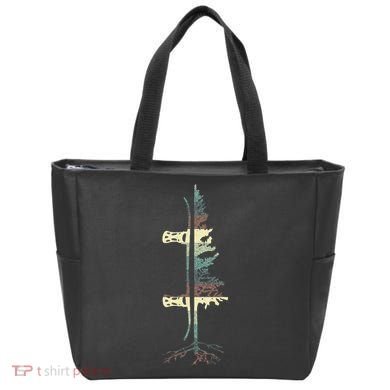 Vintage Pine Snowboard Snowboarding Tote Bag