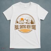 Vintage Paul Smiths New York Mountain Hiking Souvenir Print T-Shirt thumb 5
