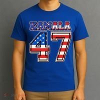 Vintage Patriotic Sporty Kamala Harris 47 T-Shirt thumb 3