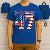 Vintage Patriotic Sporty Kamala Harris 47 T-Shirt thumb 6