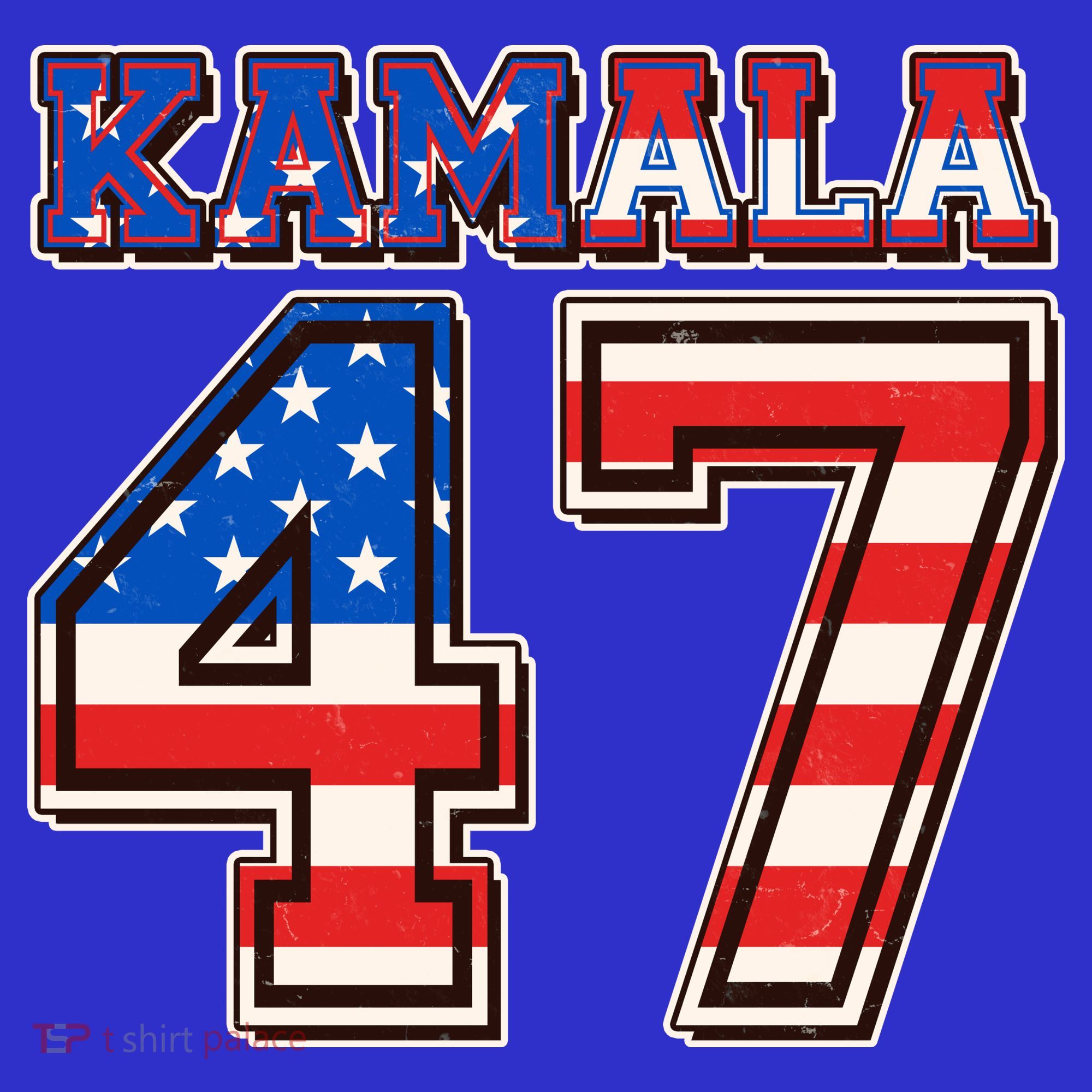 Vintage Patriotic Sporty Kamala Harris 47 T-Shirt