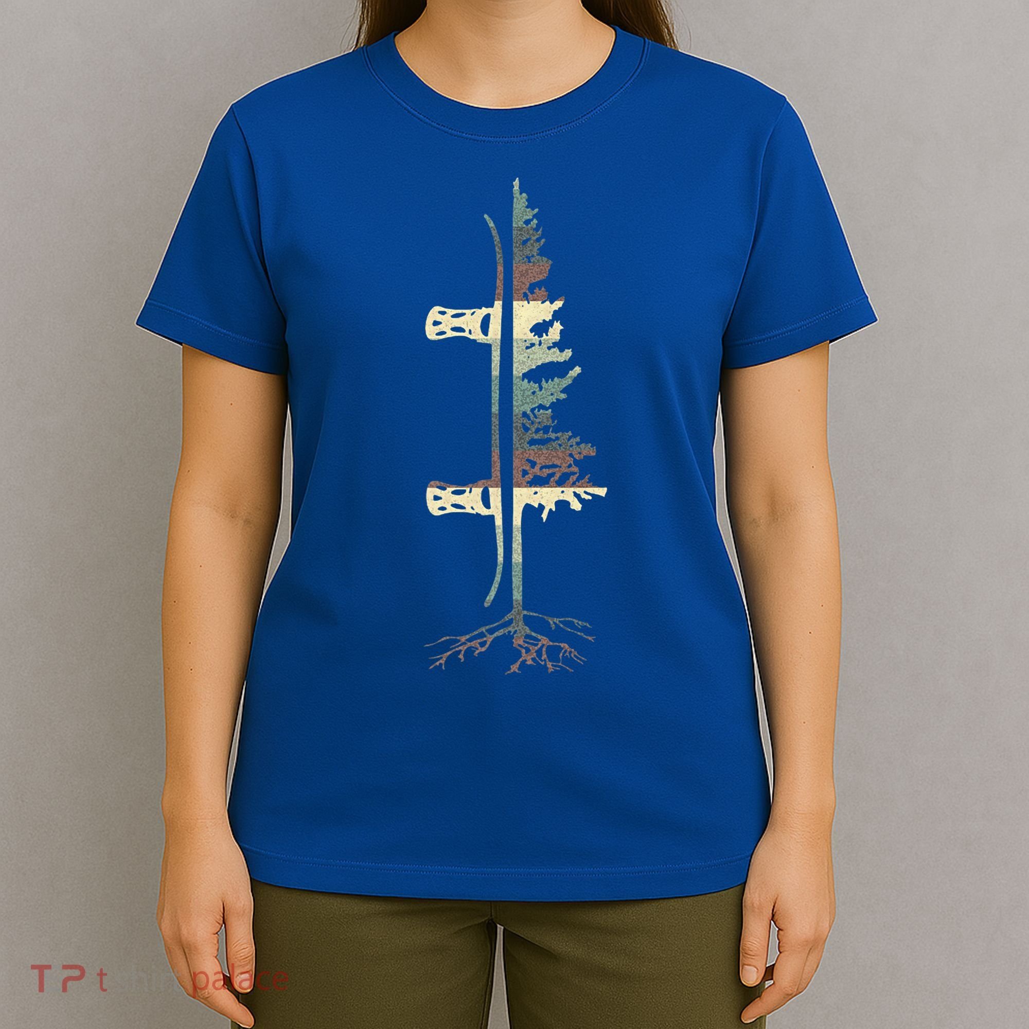 Vintage Pine Snowboard Gift Snowboarding Gift Meaningful Gift T-Shirt