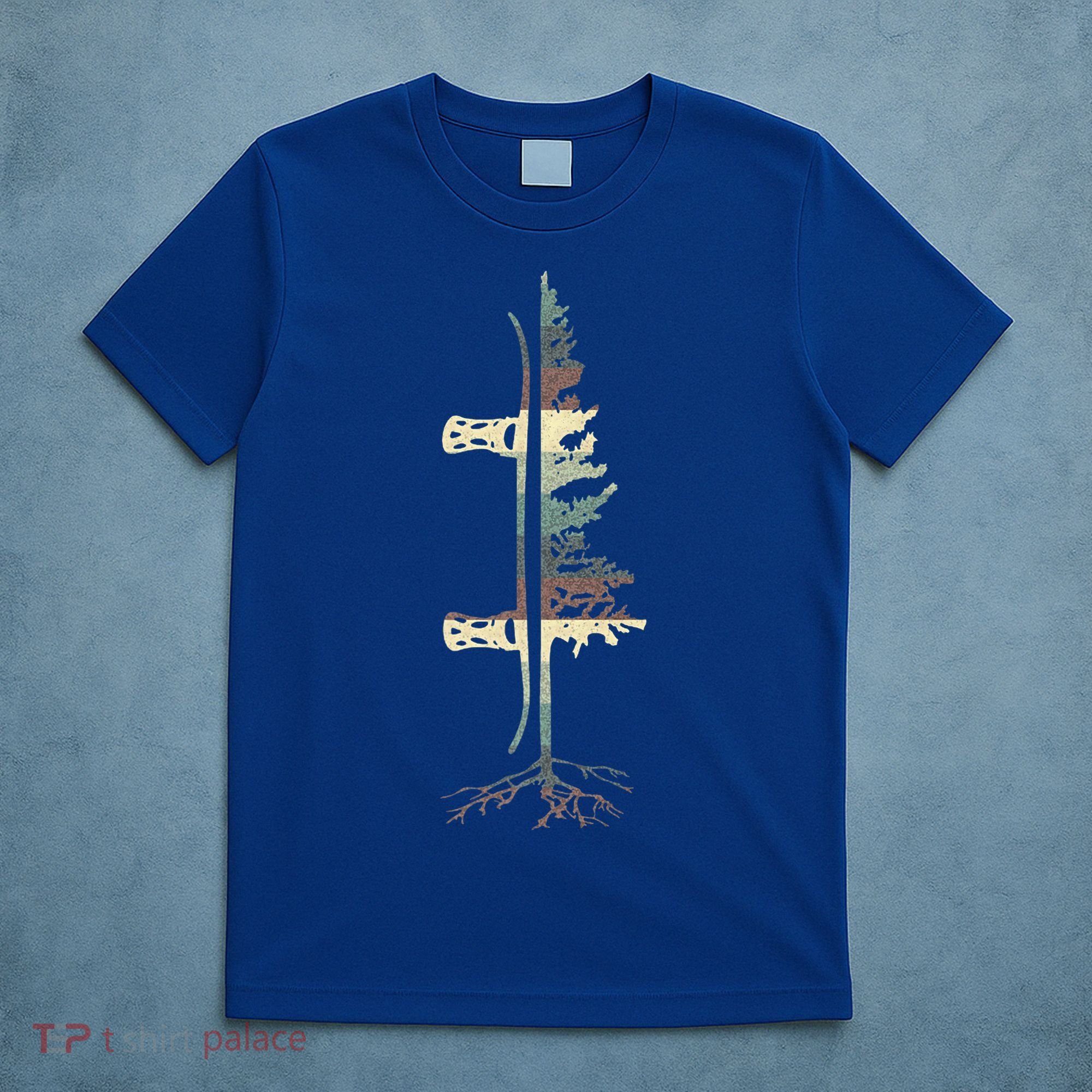Vintage Pine Snowboard Gift Snowboarding Gift Meaningful Gift T-Shirt